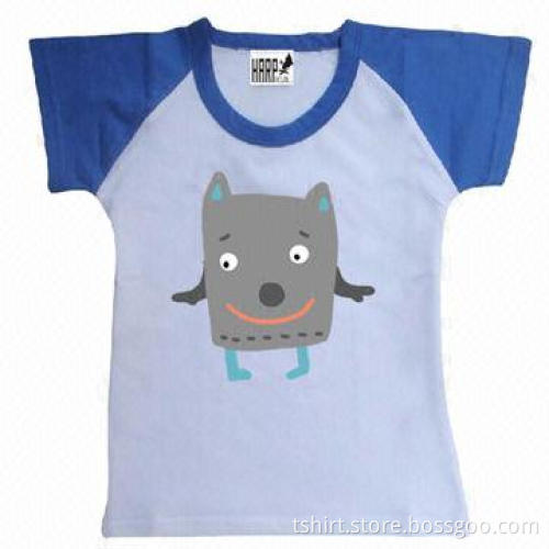 Unisex promotion t-shirt, saddle sleeve for children